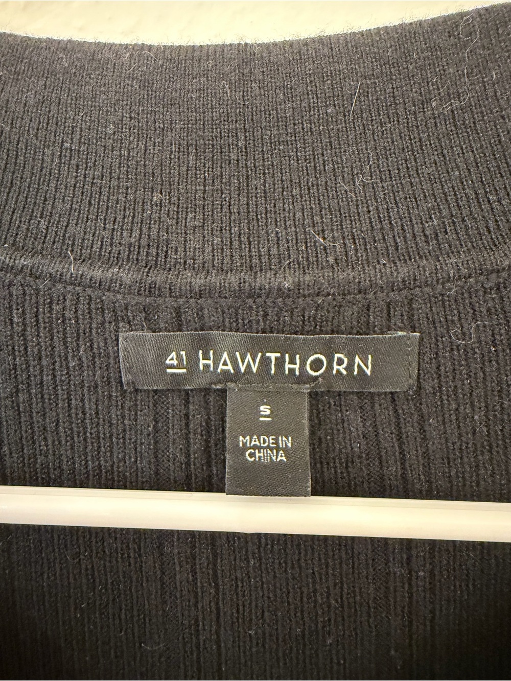 41 Hawthorn Black Ribbed Sweater - Picture 2 of 2